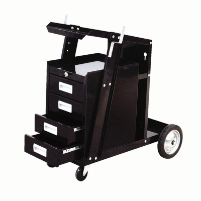 Mig Welder Trolley 4 Drawer Heavy Duty Portable With Roller Bearing Slides