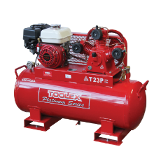  Air Compressor T23P-120L 6.5Hp Petrol Honda 120L Fork Feet Tank T65 Fusheng Pump 145 Psi