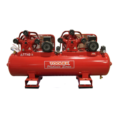 Air Compressor 2 X 3.2Hp TT40- 190L 240V Electric 190L Foot Mount Tank 2 Fusheng TA65 Pump