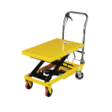  Hydraulic Scissor Lift 500kg Height 900mm Yellow