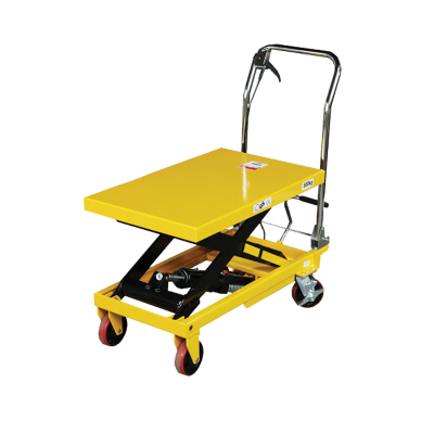 Hydraulic Scissor Lift 500kg Height 900mm Yellow