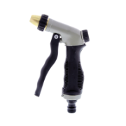 Water Hose Spray Nozzle Alloy Trigger Gun 3 Spray Pattern Options Heavy Duty Model