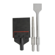 Floor Cleaning Kit 3 Piece With Flexible Blade & Shaft Includes Bent Wide Flat Chisel