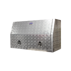 Tool Box Aluminium 1210 x 500 x 800 Checker Plate Gas Struts Longreach
