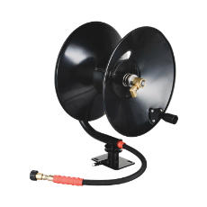  Pressure Cleaner Hose Reel For 3/8 Hose X 50MTR Length Base Pivoting Mounting Bracket
