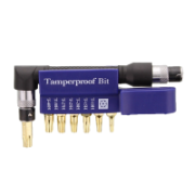 Torx Bit Security Set 8Pc Tamperproof Torx Bits Brass Coated With L Handle & Holder
