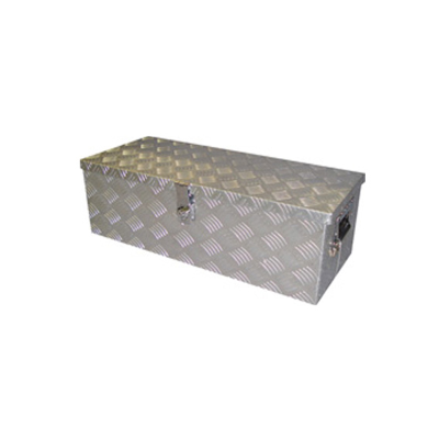 Tool Box Aluminium 1500 x 520 x 465 Heavy Duty Checker Plate Two Concealed Locks