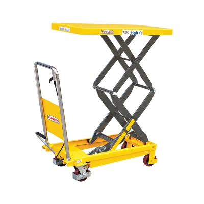 Hydraulic Scissor Lift 350Kg 1300mm Yellow