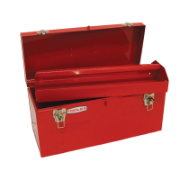 Tool Box Steel 508 x 220 x 245 with Tote Tray Red Heavy Duty TBP140