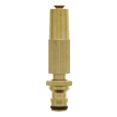 Brass Garden Hose Adjustable Spray Water Nozzle With Screw Adjustment