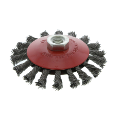  Wire Wheel 115 x M14 x 2mm Twist Knot 0.3mm Thickness 20mm Trim 20mm