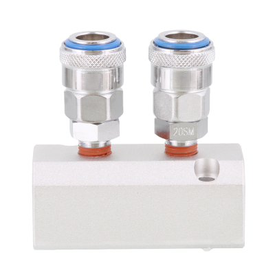 Air Fitting Heavy Duty Manifol Fitting With 2 One Touch Nitto  Style Couplers