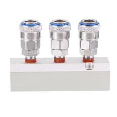  Air Fitting Heavy Duty Manifol  Fitting With 3 One Touch Nitto Style Couplers