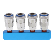 Air Fitting 4 Way One Touch  Nitto Style Fitting