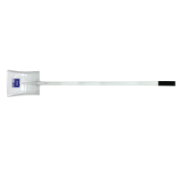 Spade 245mm x 295mm Square Mouth Steel Long Handle Blue