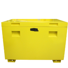  Site Box Steel 1219 x 799 x 850 Yellow Gas Struts Heavy Duty Top Opening