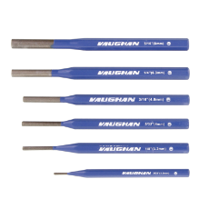  Vaughan 6 Pce Long Series Pin Punch Set USA Heavy Duty All S