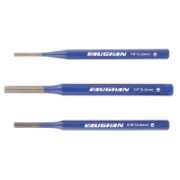 Vaughan 3 Pce Long Series Pin Punch Sets USA Heavy Duty All Steel