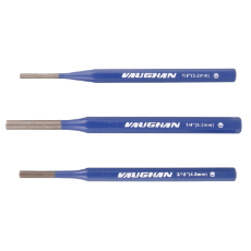  Vaughan 3 Pce Long Series Pin Punch Sets USA Heavy Duty All Steel