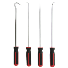  Hook & Pick Set 4PC Extra Long 380MM Set With PP Handle & CRV Blade Material Supplied