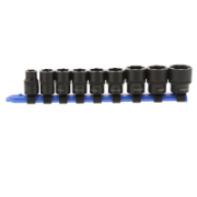 Bolt & Stud Extractor Set 9 Piece For Metric Sizes With  3/8