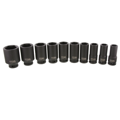 Imp Skt Deep Set 3/4Dr 10P Met 10PC Metric Set CR-MO 21, 22, 24, 27, 30, 32, 33, 36, 41 & 4