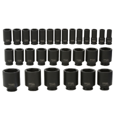  Imp Skt Deep Set 3/4D 29P Metr Metric Set CR-MO 19, 21 22, 23, 24, 25, 26, 27, 28, 29