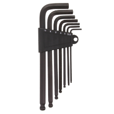  Hex Key & Ball 7pc Set Metric 2.5mm-10mm Extra Long Chrome