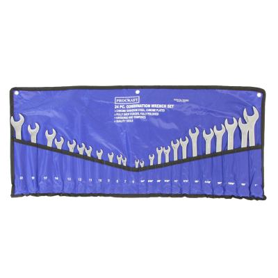 Combination Spanner Set 24Pc AF/Met 6 to 22mm & 1/4