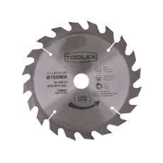  Circular Saw Blade 160mm 20TH Timber Cutting with 20mm Bore & 16mm Reducing Bush