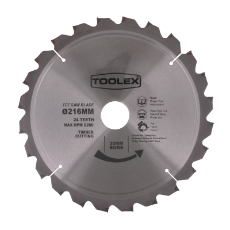  Circular Saw Blade 216MM 24TH Negative Rake Timber Cutting With 30mm Bore & 25MM Reducing