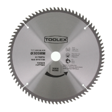 Circular Saw Blade 305MM 80TH Timber Cutting With 30MM Bore & Two Reducing Bushes 25MM & 2