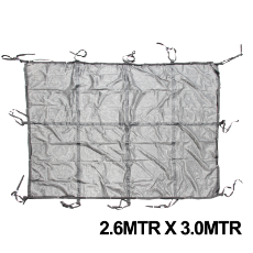  Cargo Net Heavy Duty 2.61m x 3.0m x 50mm Webbing With 8MM Bungee Cord & Stainless Steel