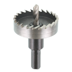  HSS Hole Cutter 45mm Complete With Arbor & Pilot Drill For Cutting Sheet Metal 2mm Cuttin