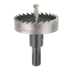  HSS Hole Cutter 50mm Complete With Arbor & Pilot Drill For Cutting Sheet Metal 2mm Cuttin