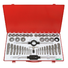  Tap & Die 45Pc Metric Set In Metal Case M6-M24 Wit 20 Taps & 20 Dies Tap Wrench & Die Hol