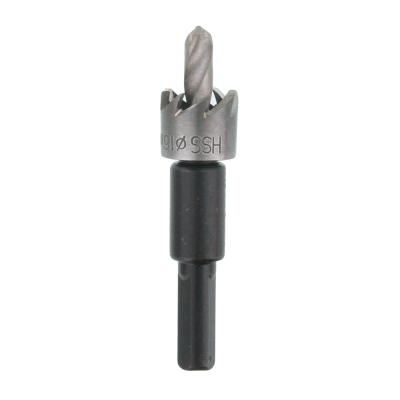 HSS Hole Cutter 16mm Complete With Arbor & Pilot Drill For Cutting Sheet Metal 2mm Cuttin