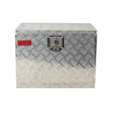  Tool Box Aluminium 610 x 430 x 450 Under Tray Checker Plate 1.35mm Lid & Body Thickness
