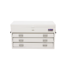  Truck Box Steel 1000 x 440 x 590 White 3 Drawers Gas Struts Heavy Duty