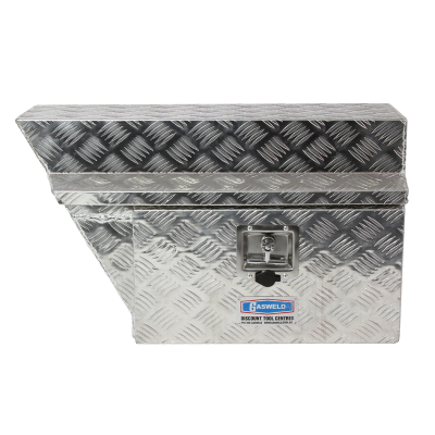 Tool Box Aluminium 750 x 440 x 270 Left Hand Side Under Tray Checker Plate