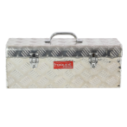 Tool Box Aluminium 575 x 245 x 220 Checker Plate with Tote