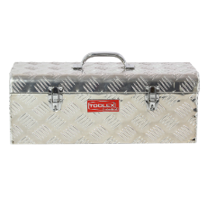  Tool Box Aluminium 575 x 245 x 220 Checker Plate with Tote