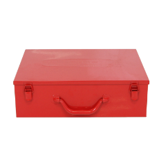  Tool Box Steel 445 x 345 x 135 Red X-Large Twin Row Size 42 Removable Plastic Trays