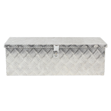  Tool Box Aluminium 765 x 355 x 245 Checker Plate 1.35mm Lid & Body Thickness