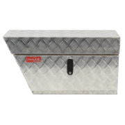 Tool Box Aluminium 750 x 400 x 250 Left Hand Side Under Tray Checker Plate