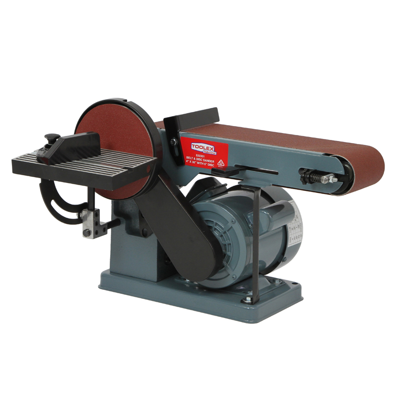 Toolex Belt Disc Sander 4"X36" 6"Disc 1/2 hp made in taiwan