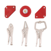 Clamp Magnet & Vice Grip Clamp Clamp Set 6 Piece With Welding Earth Magnet Clamp Small