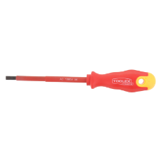  Screwdriver 125mm x 6mm Flat Blade Magnetised Chrome Soft Grip Handle 1000V Insulated