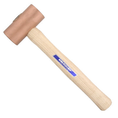 Hammer Mallet 64oz (1.81kg) Hardwood Handle Pure Electrolytic Copper Heads