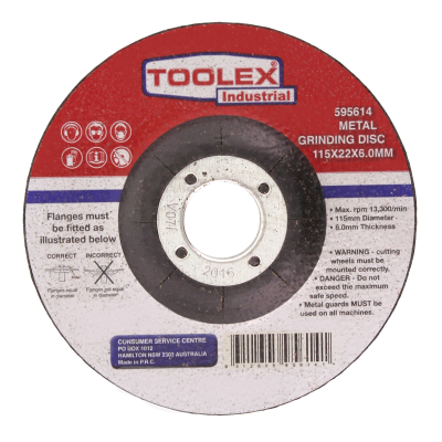 Grinding Disc 115 x 6 x 22mm Metal